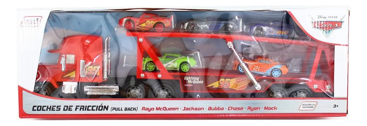 Toymark Disney Pixar Cars Mack Transportador con 5 Autos - Chido Toys