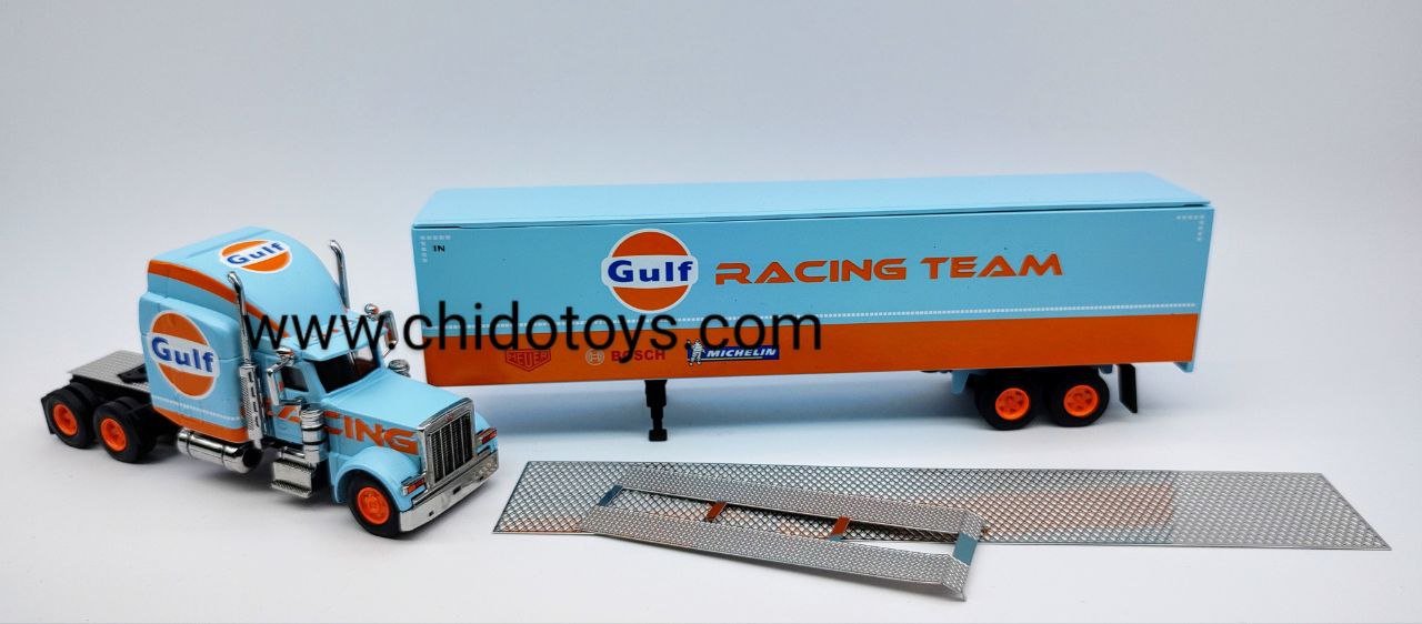 Tráiler a escala, marca Fine Works64, Modelo Peterbilt - Chido Toys