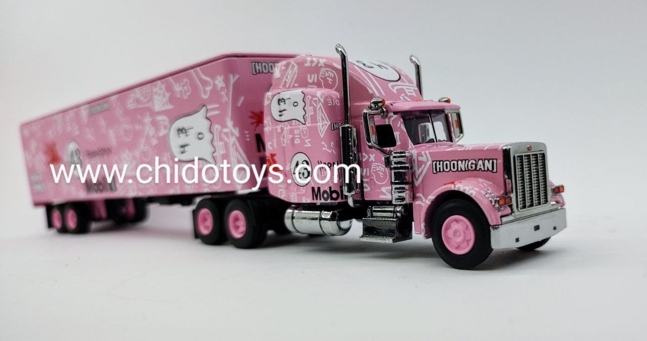 Tráiler a escala marca FineWorks64, Modelo Peterbilt PIG - Chido Toys