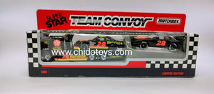 Trailer a escala marca Matchbox, Modelo Team Convoy Havoline - Chido Toys