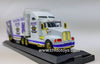 Trailer a escala marca Racing Champions, modelo Kenworth T600 aerocab 1994 conmemorativo de la carrera inaugural "Brickyard 400" - Chido Toys