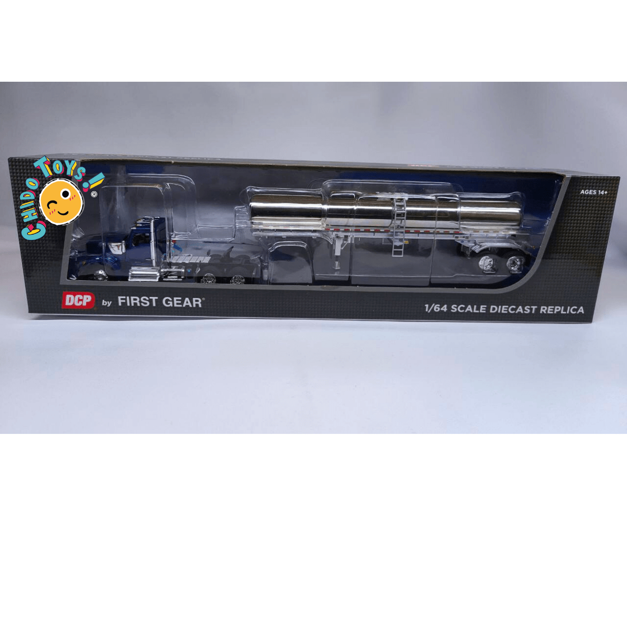 Tráiler Kenworth W990 con Pipa Cromada 1:64 Iconic Replicas – Modelo Diecast de Colección - Chido Toys