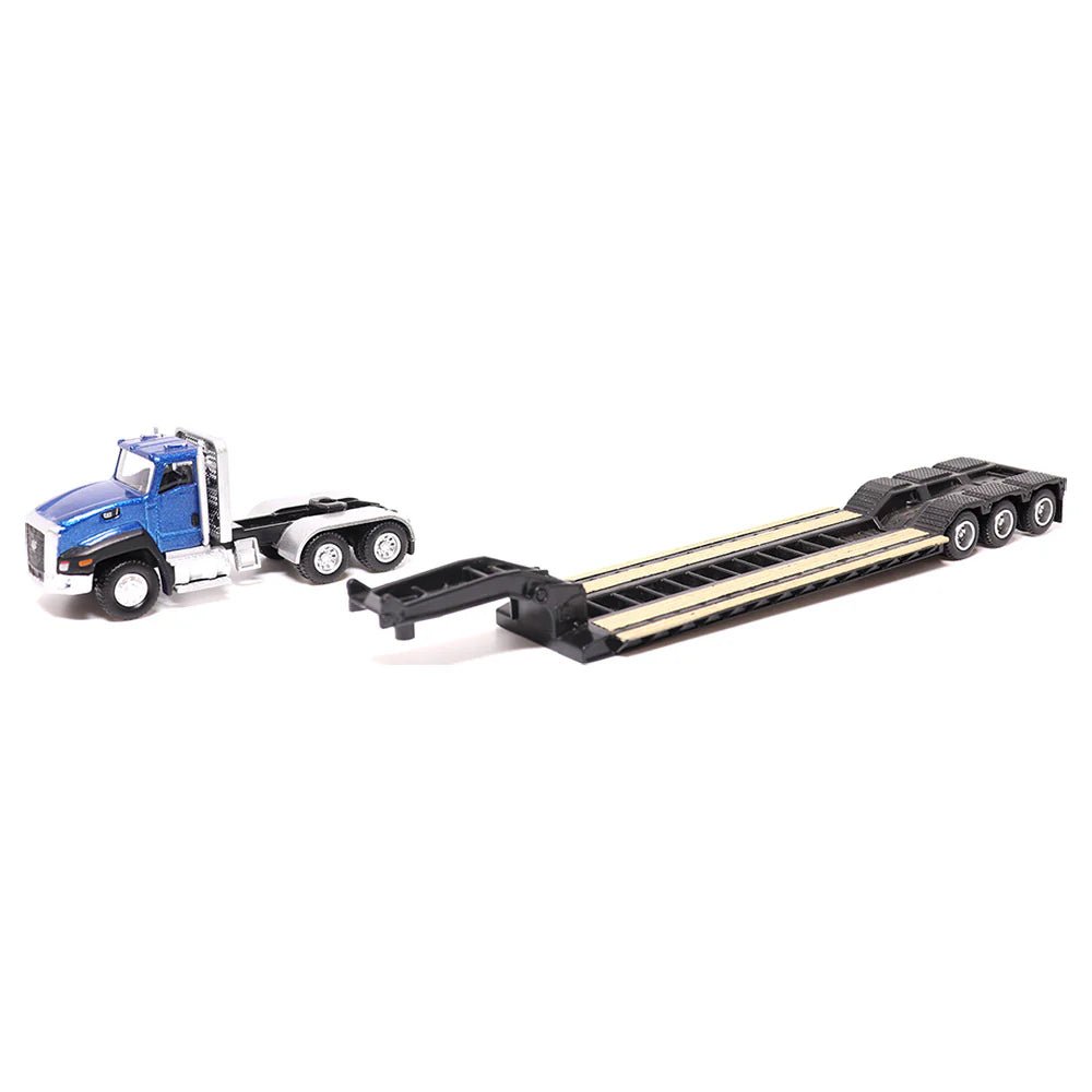 Tráiler Lowboy con Excavadora CAT 315CL a Escala 1:87 | Modelo Coleccionable de Construcción - Chido Toys