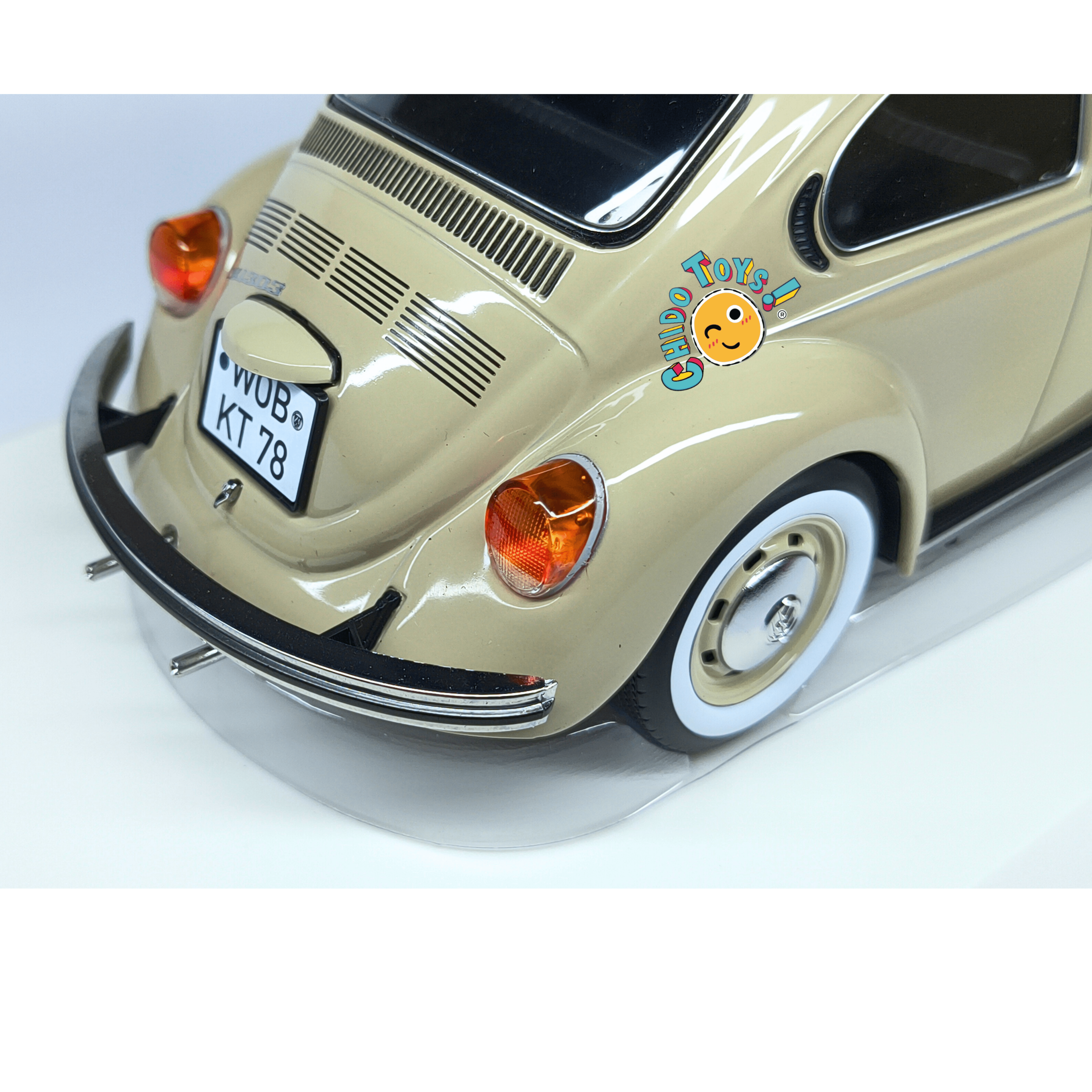 Volkswagen Beetle 1303 Norev 1:18 beige clásico - Chido Toys