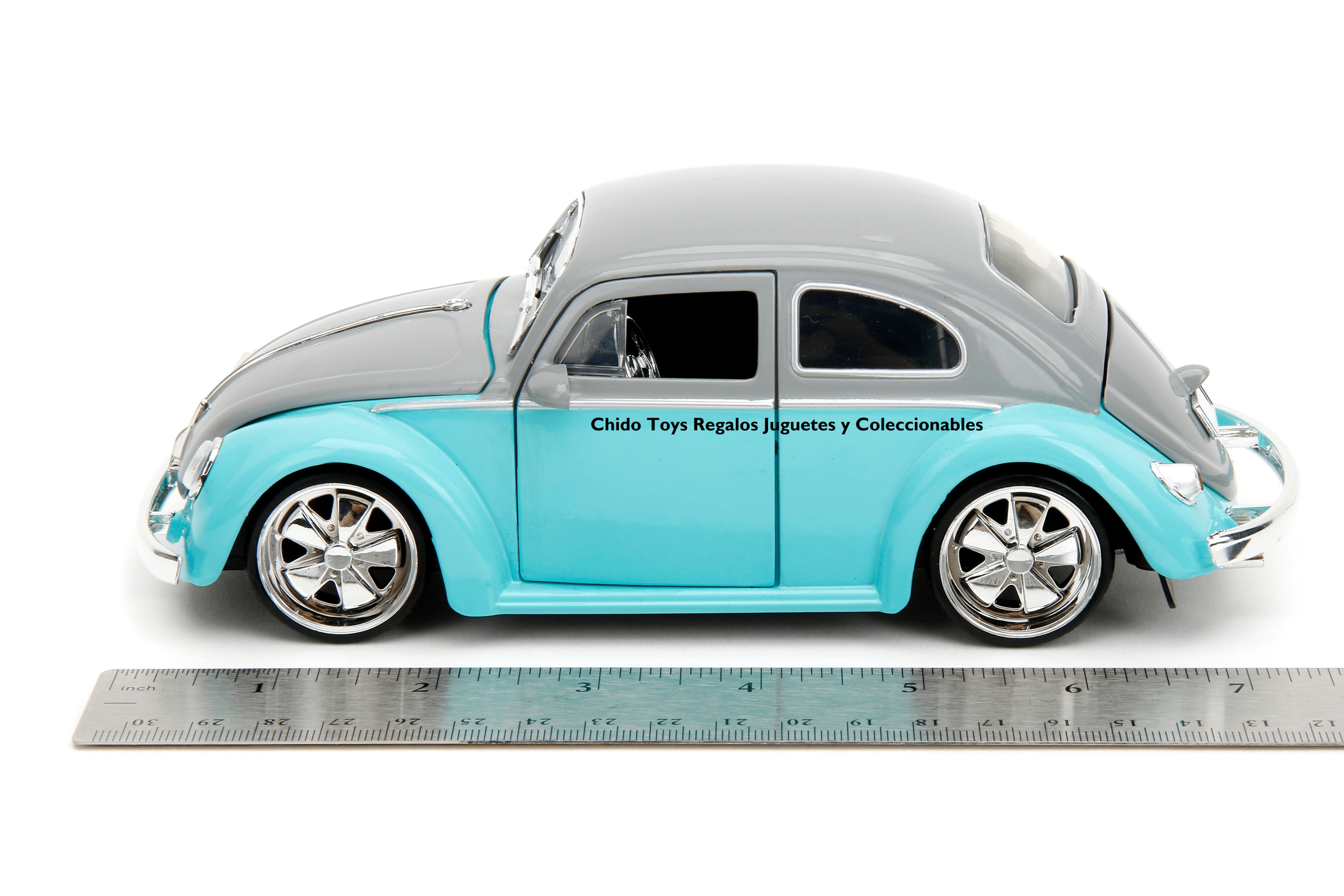 Volkswagen Beetle 1959 1:24 de Jada - Un Clásico Atemporal para Regalo o Colección - Chido Toys