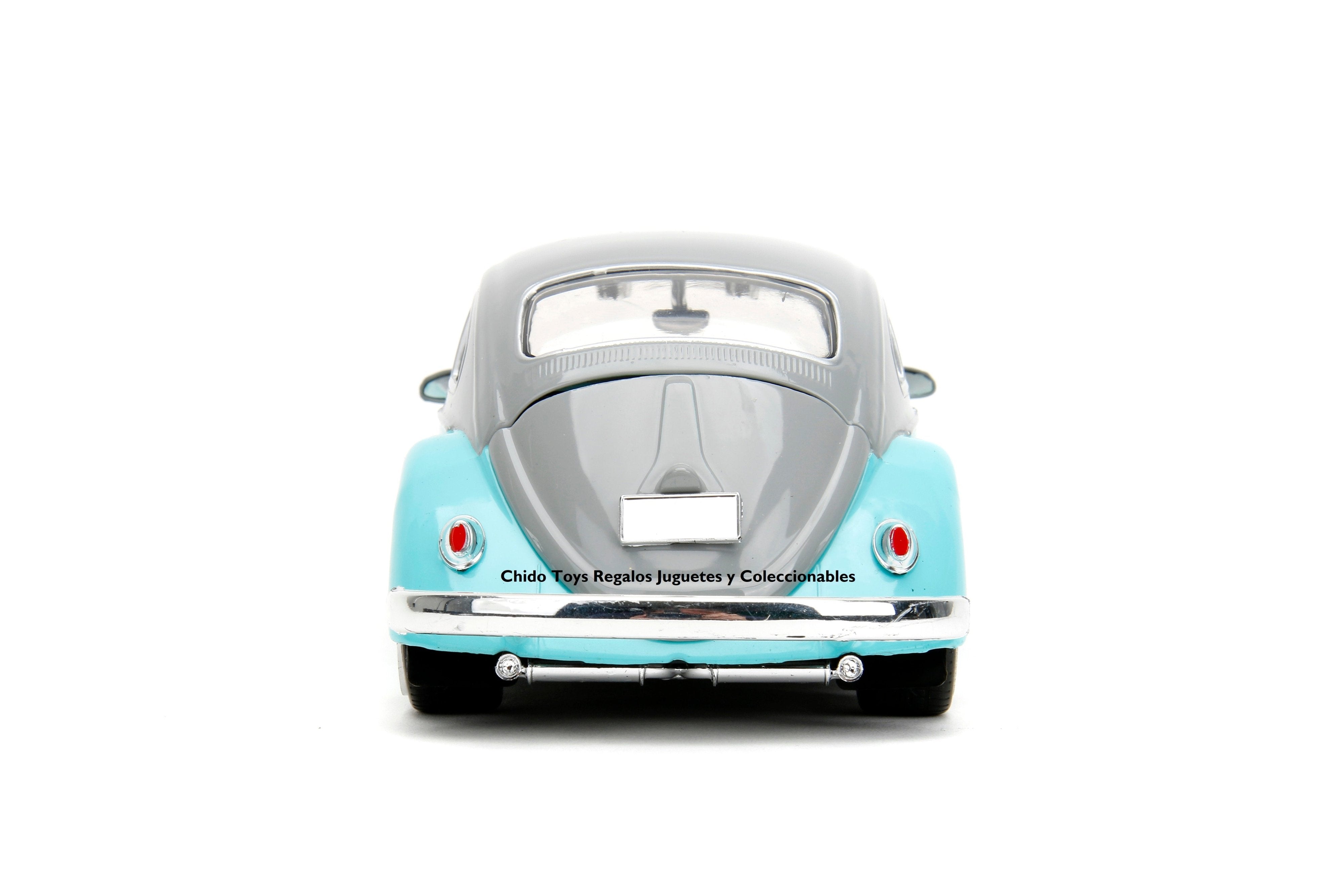 Volkswagen Beetle 1959 1:24 de Jada - Un Clásico Atemporal para Regalo o Colección - Chido Toys