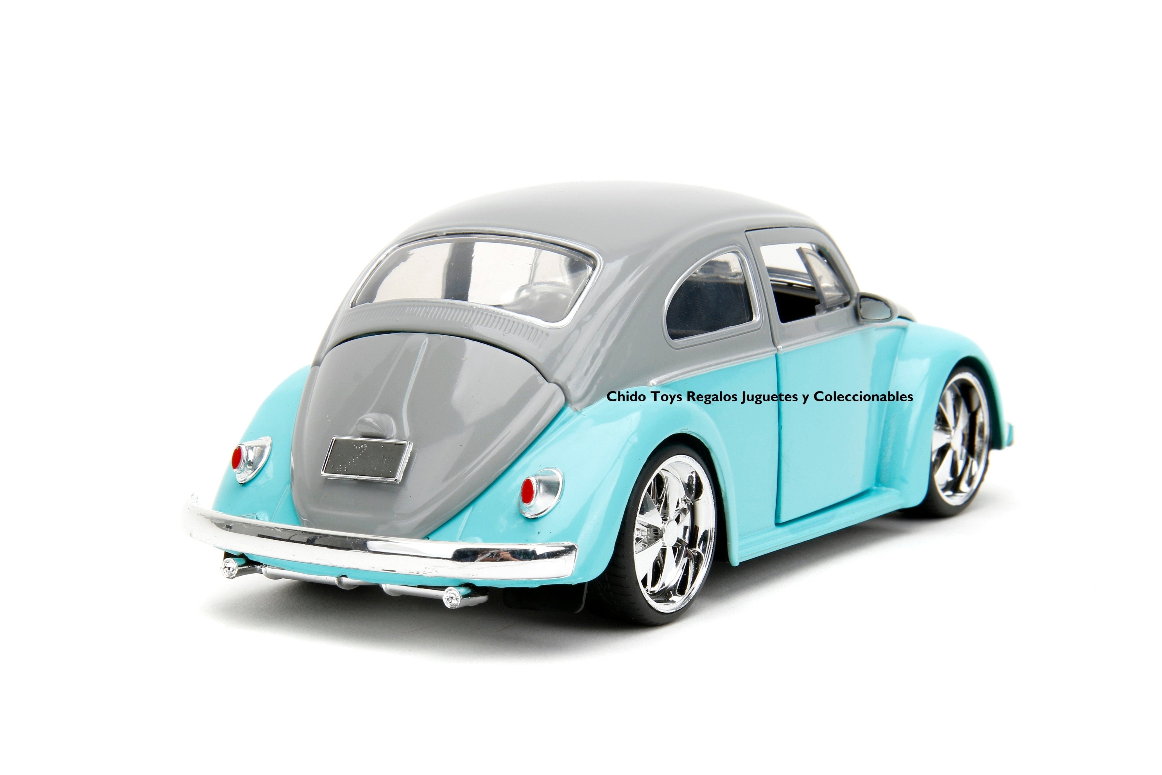 Volkswagen Beetle 1959 1:24 de Jada - Un Clásico Atemporal para Regalo o Colección - Chido Toys