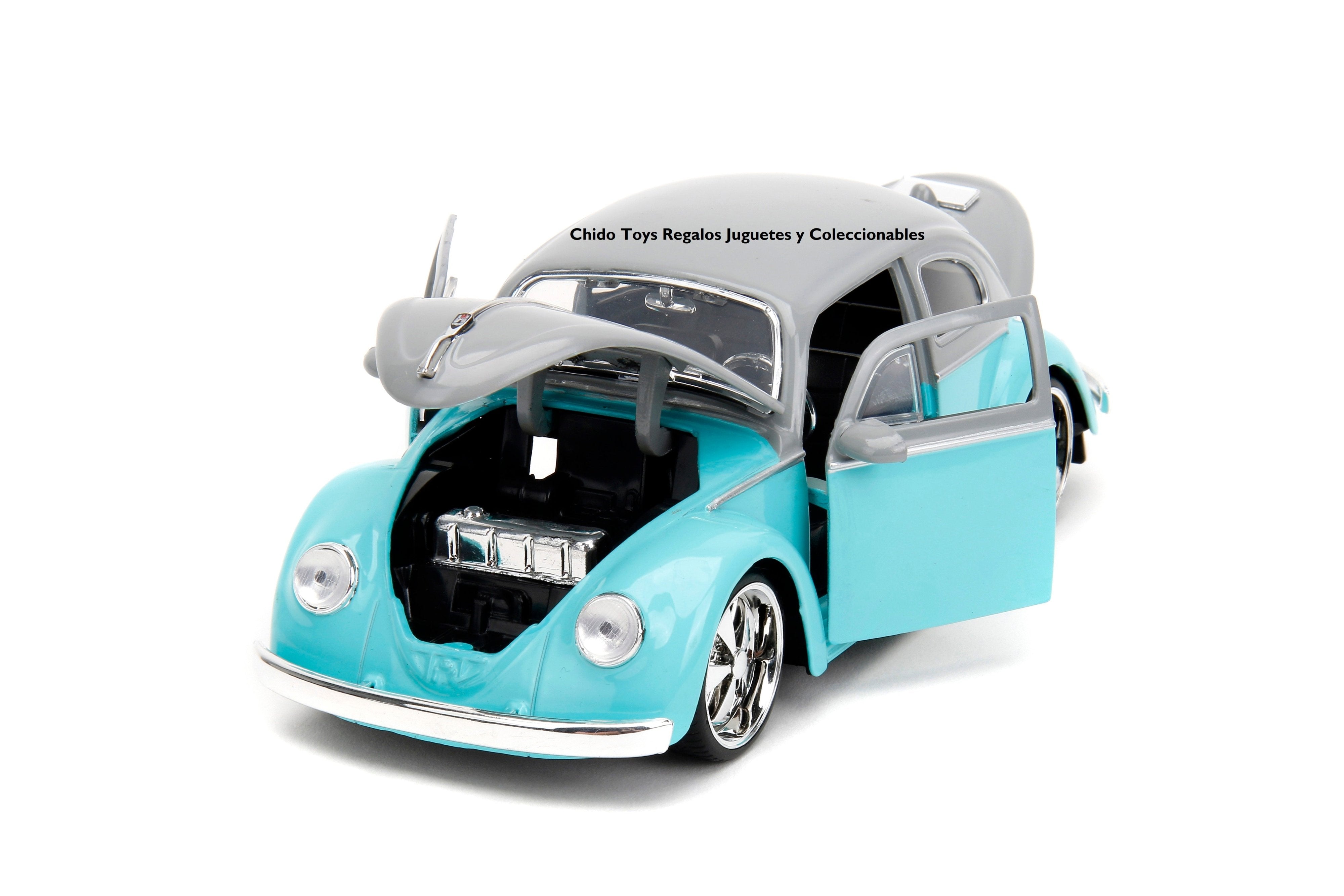 Volkswagen Beetle 1959 1:24 de Jada - Un Clásico Atemporal para Regalo o Colección - Chido Toys