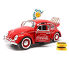Volkswagen Beetle 1966 Coca - Cola Oficial 1:24 | Modelo a Escala Coleccionable - Chido Toys