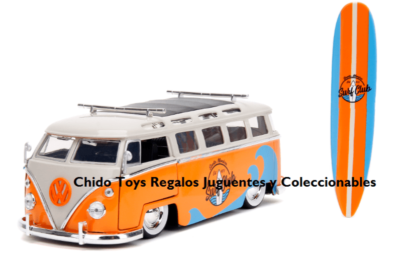 Volkswagen Bus 1962 1:24 de Jada Toys - ¡El Clásico que Debes Tener! - Chido Toys