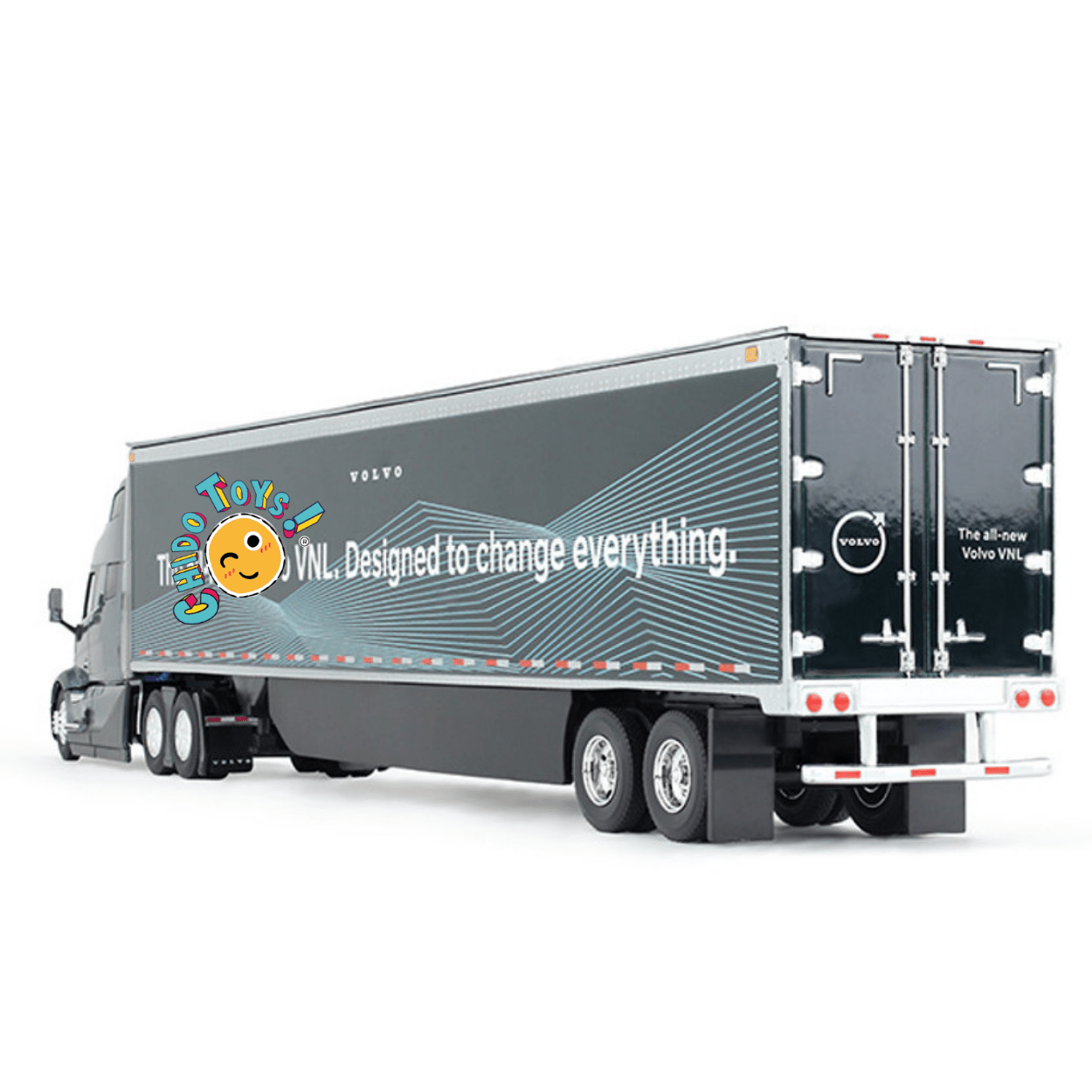 Volvo VNL con remolque caja seca a escala 1:50 First Gear – Réplica de colección detallada - Chido Toys