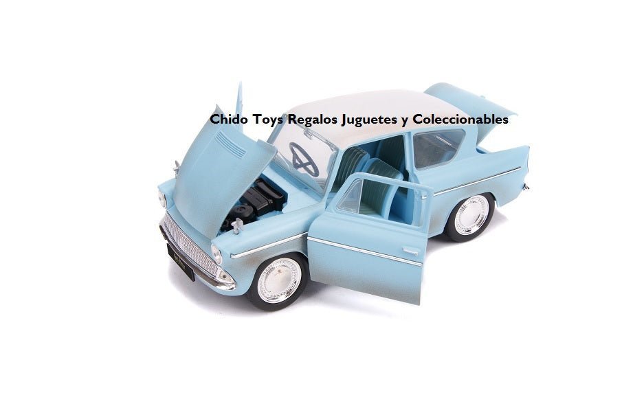 ¡Vuela hacia la Aventura con el Ford Anglia de Harry Potter escala 1:24 de Jada! - Chido Toys