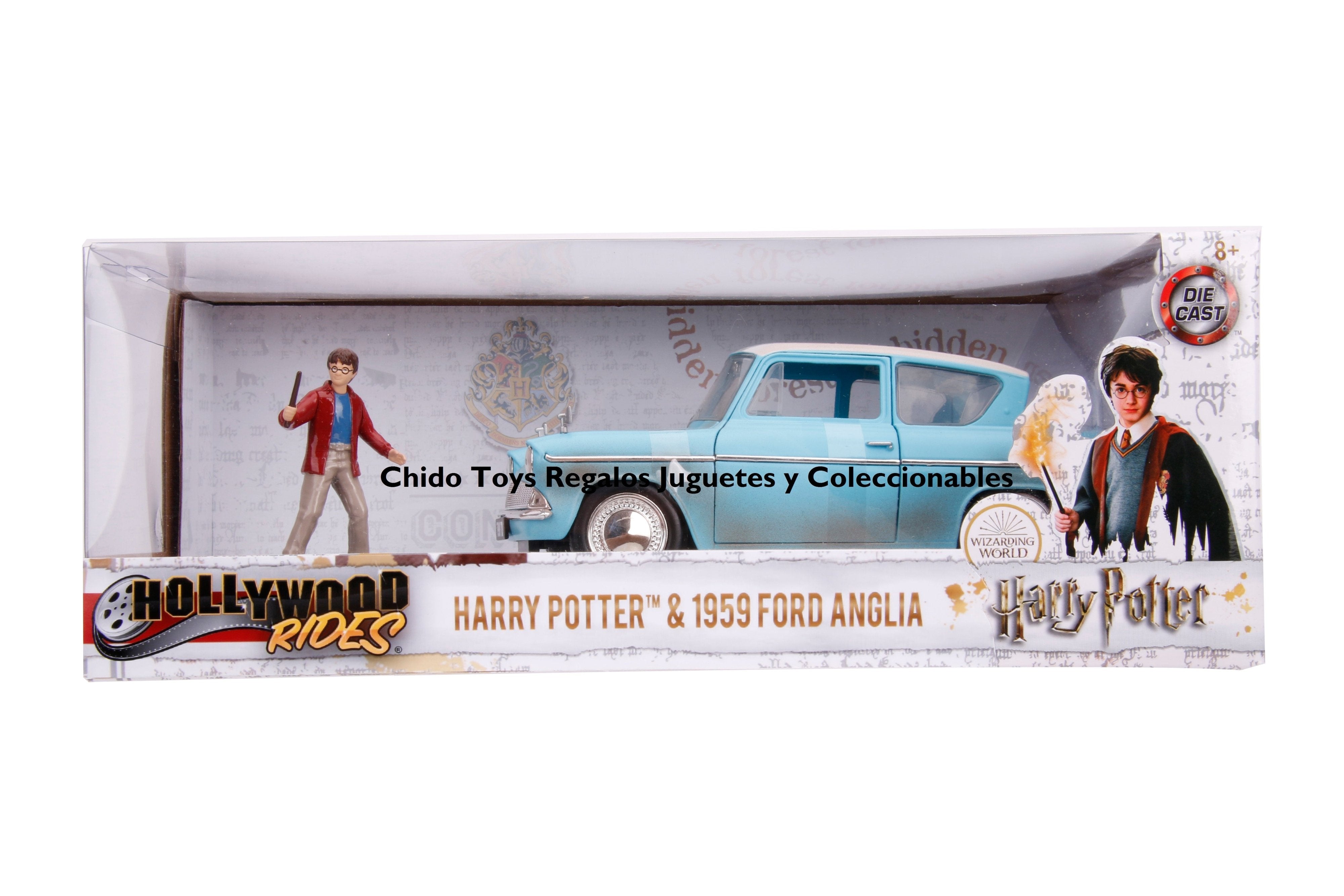 ¡Vuela hacia la Aventura con el Ford Anglia de Harry Potter escala 1:24 de Jada! - Chido Toys