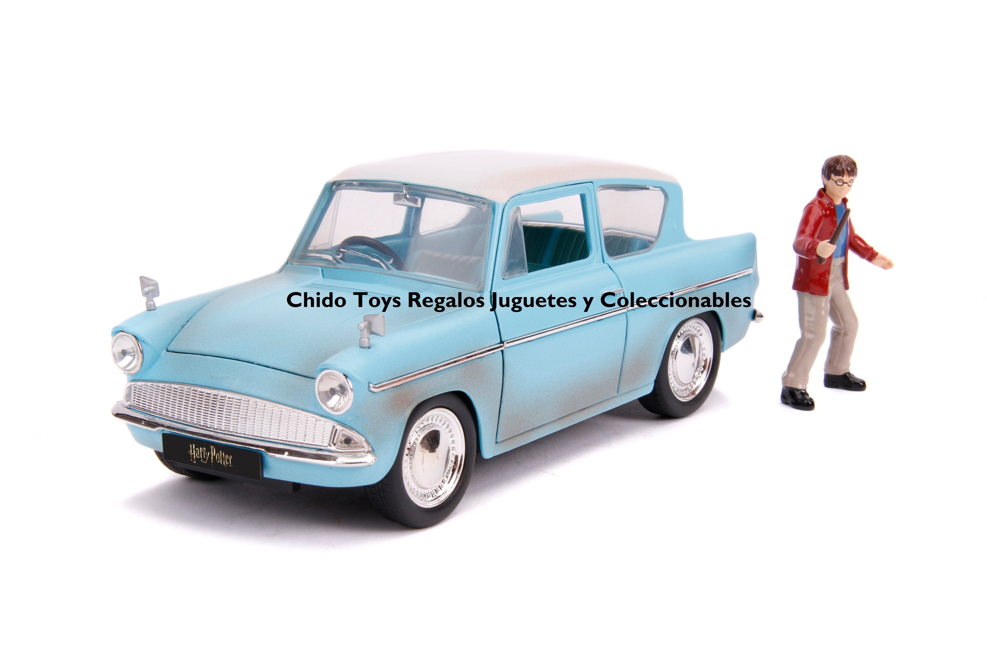 ¡Vuela hacia la Aventura con el Ford Anglia de Harry Potter escala 1:24 de Jada! - Chido Toys