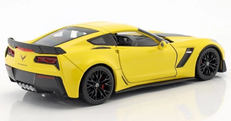 Welly Chevrolet Corvette Z06 2017 1:24 amarillo con apertura - Chido Toys
