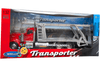 Welly Kenworth W900 Transporter 1:32 nodriza roja con rampa móvil - Chido Toys