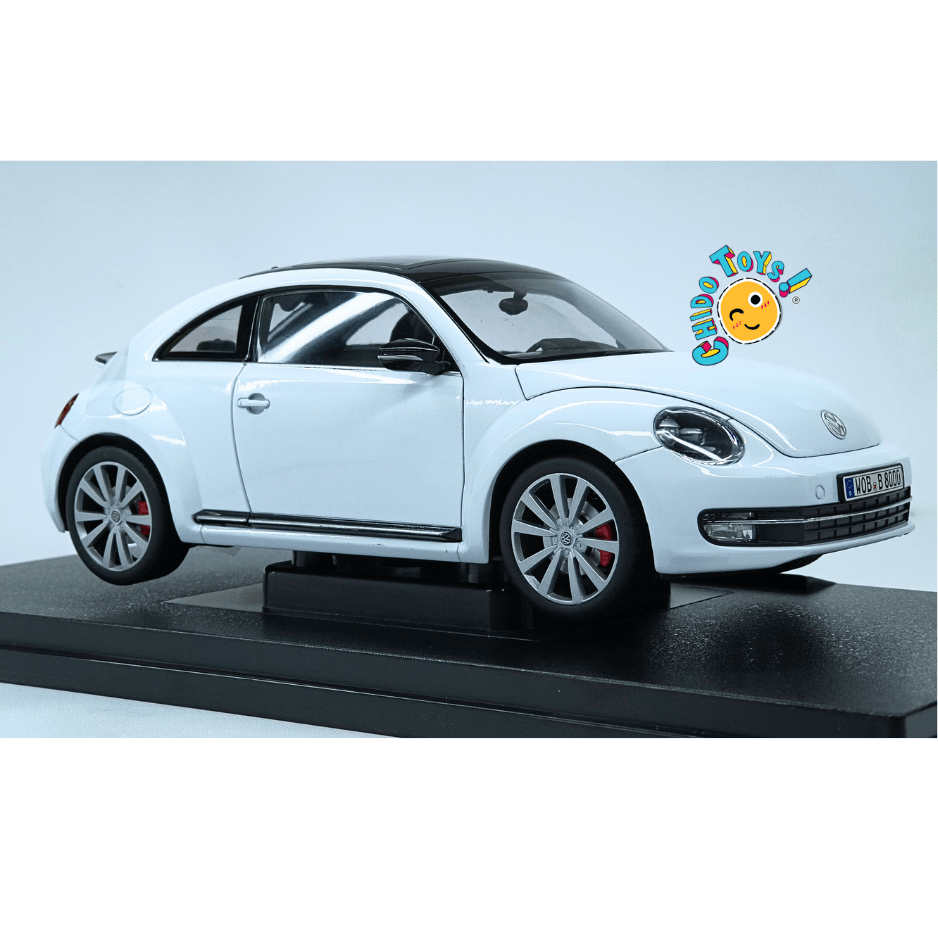 Welly Volkswagen New Beetle 2012 1:18 blanco - Chido Toys