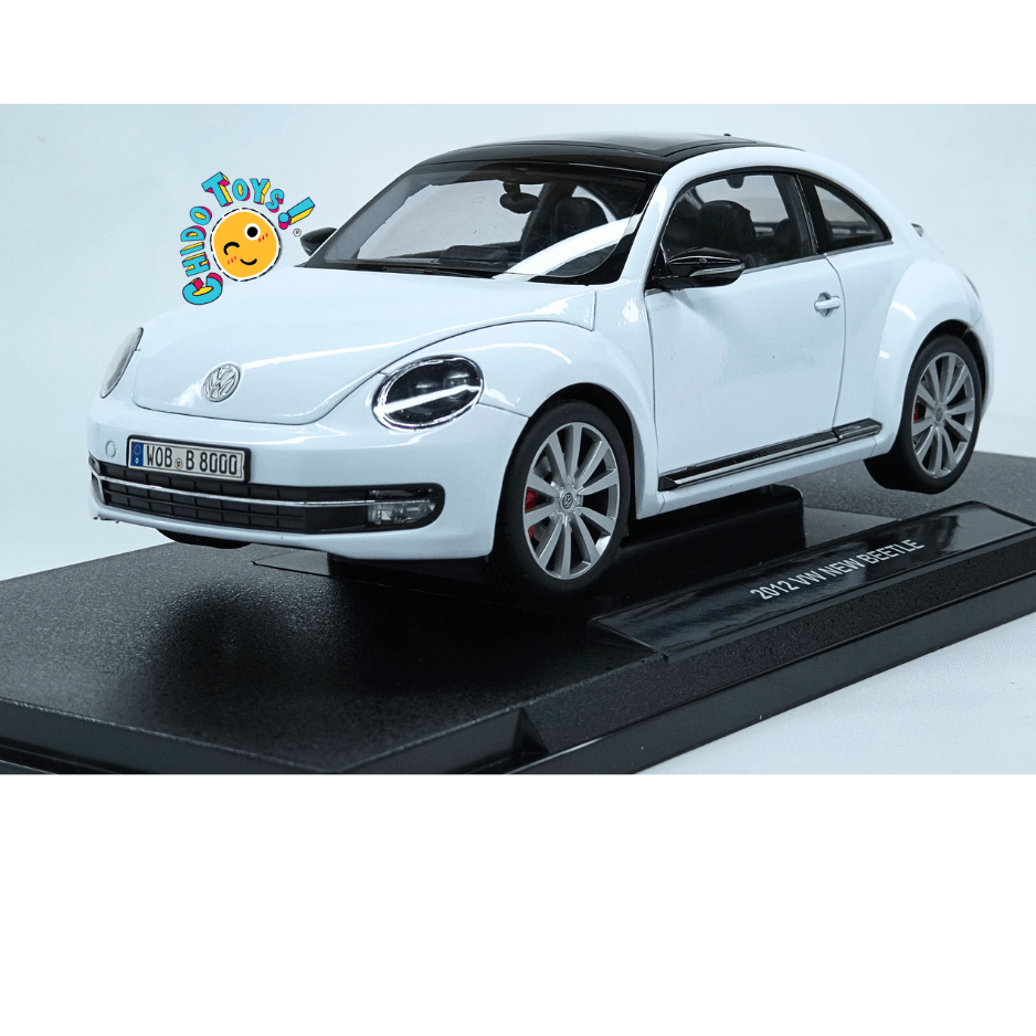 Welly Volkswagen New Beetle 2012 1:18 blanco - Chido Toys