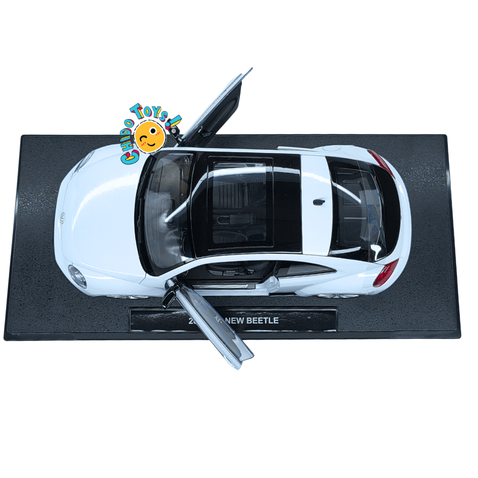 Welly Volkswagen New Beetle 2012 1:18 blanco - Chido Toys