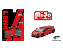 Cargar imagen en el visor de la galería, Auto a escala marca Mini GT, modelo Lamborghini Huracán LBWRKS
