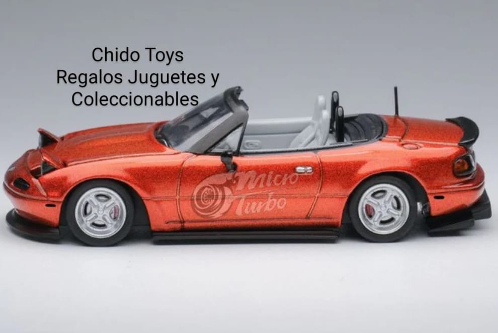 Auto a escala marca Micro Turbo, Modelo Mazda Miata MX5 - Chido Toys