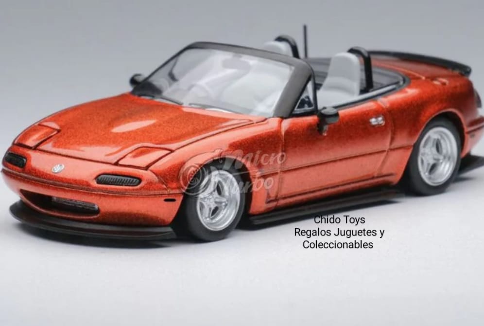 Auto a escala marca Micro Turbo, Modelo Mazda Miata MX5 - Chido Toys