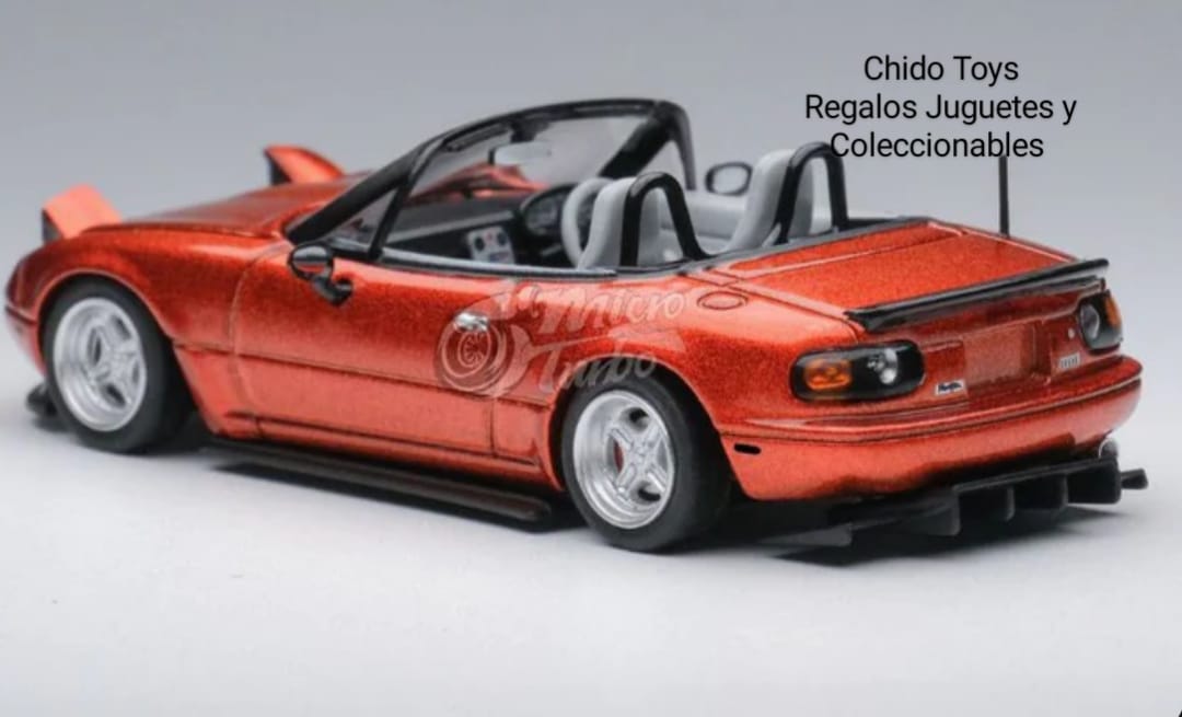 Auto a escala marca Micro Turbo, Modelo Mazda Miata MX5 - Chido Toys