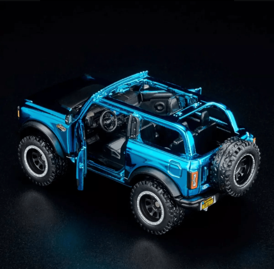 Hot Wheels Ford Bronco Wildtrak ’21 Elite 64 1:64 azul metálico - Chido Toys