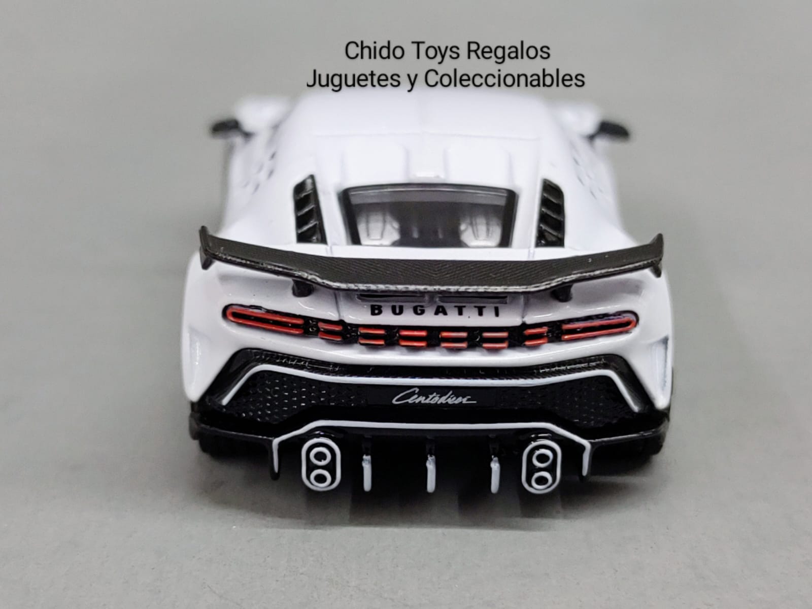 Mini GT Bugatti Centodieci MiJo 1:64 blanco edición limitada - Chido Toys